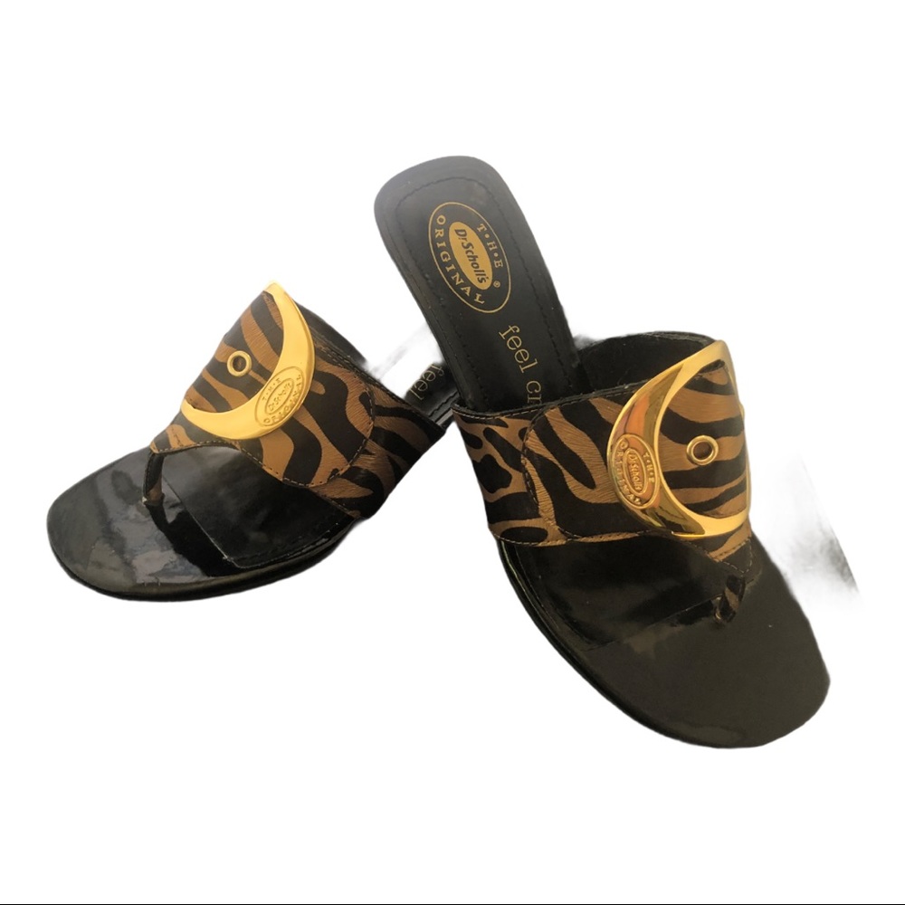 Dr. School’s Zodiac Zebra Print Thong Sandals
